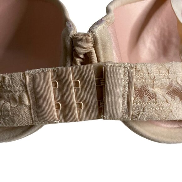 George Women's Cream Floral Laced Lightly Lined Padded Bra - Picture 3 of 7